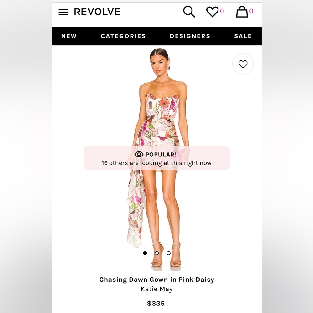 New-Never worn Revolve dress size M